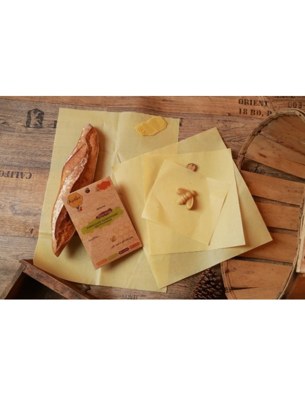 eco conseils Eco-Film - Tissu ciré à la cire d'abeille