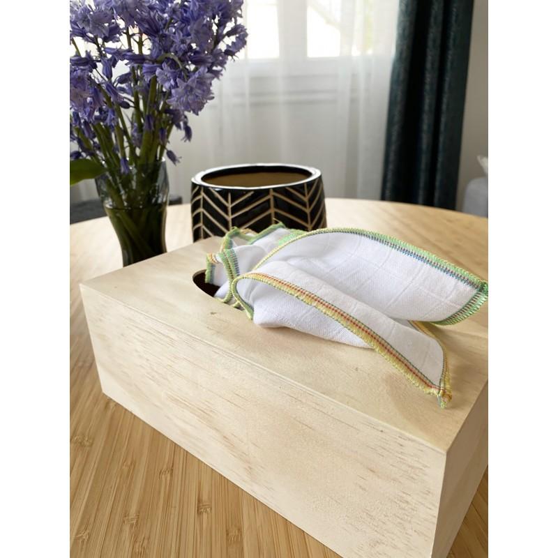 eco conseils Essuie-tout lavable (8 feuilles) avec BOITE