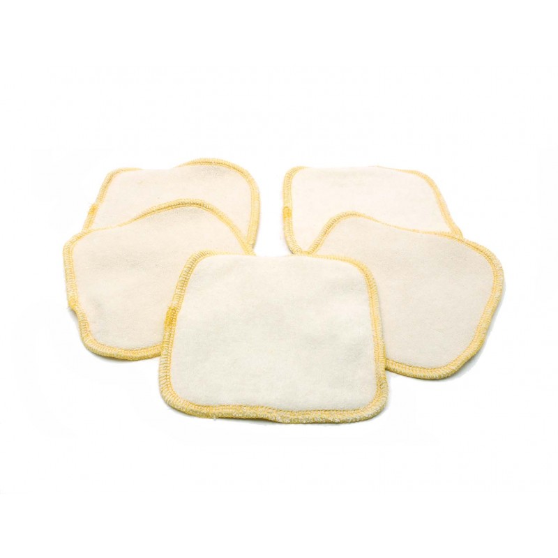 Eco Conseils Lot De 5 Grandes Lingettes En Coton Bio