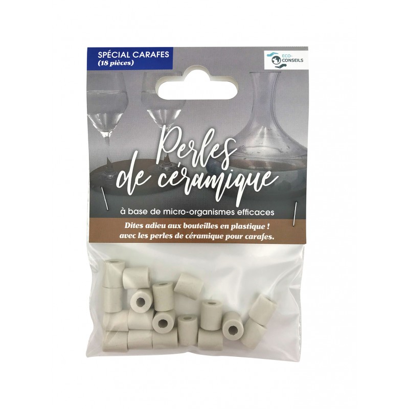 Eco Conseils Perles De Céramique - Spéciales Carafes 18 Pièces