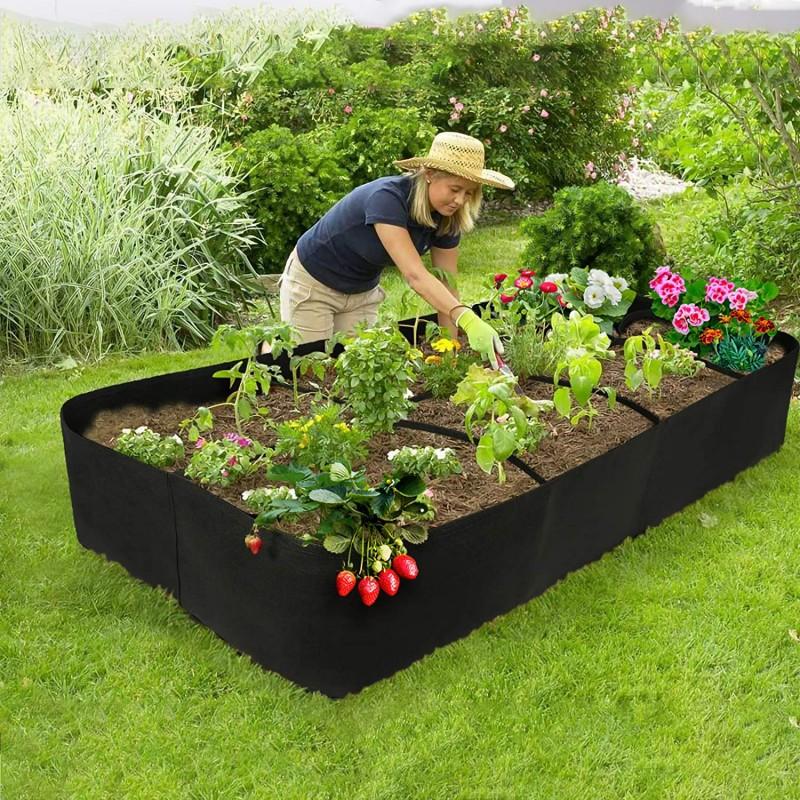 eco conseils Sac de plantation 120x60x30cm 8 compartiments