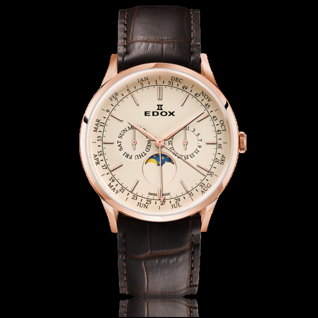 edox Les Vauberts Annual Calendar