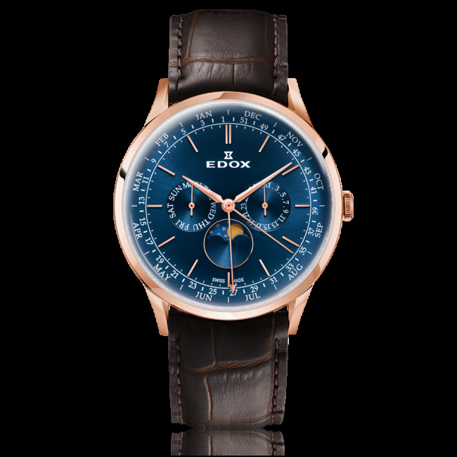 edox Les Vauberts Annual Calendar