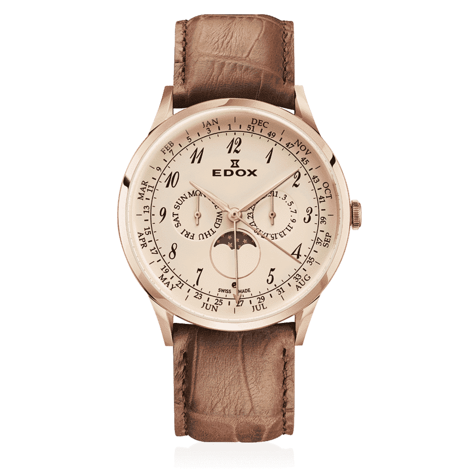 edox Les Vauberts Annual Calendar