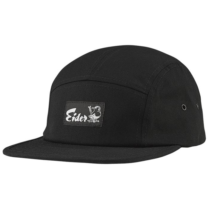eider 5 Panel Cap Black