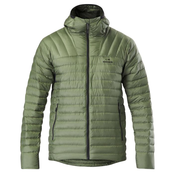 eider M Buet Micro Down Hood Jkt Khaki