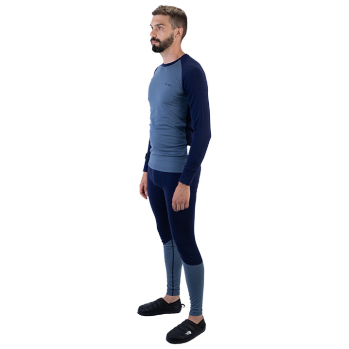 Eider M Cascade Merino Crew Neck Storm Blue