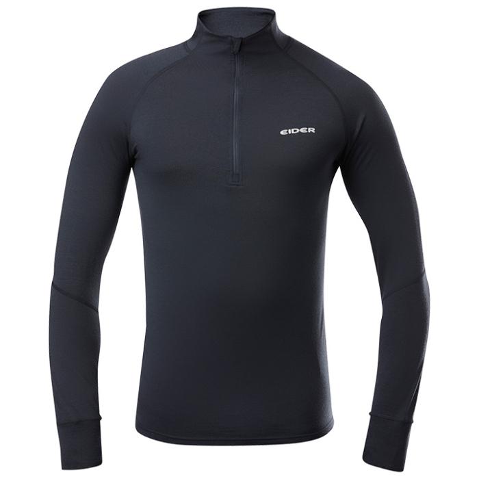 eider M Sarenne Merino Half Zip Black