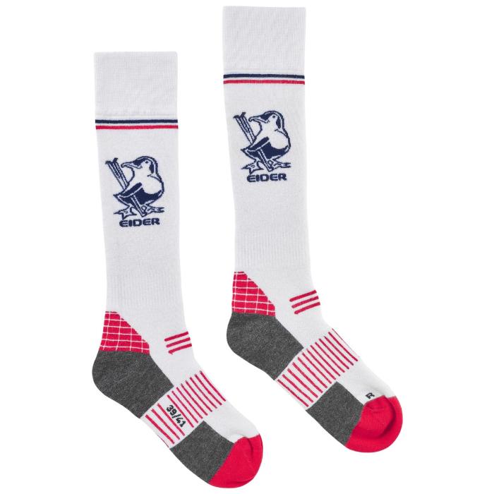 eider Merino Ski Socks Duck Off White