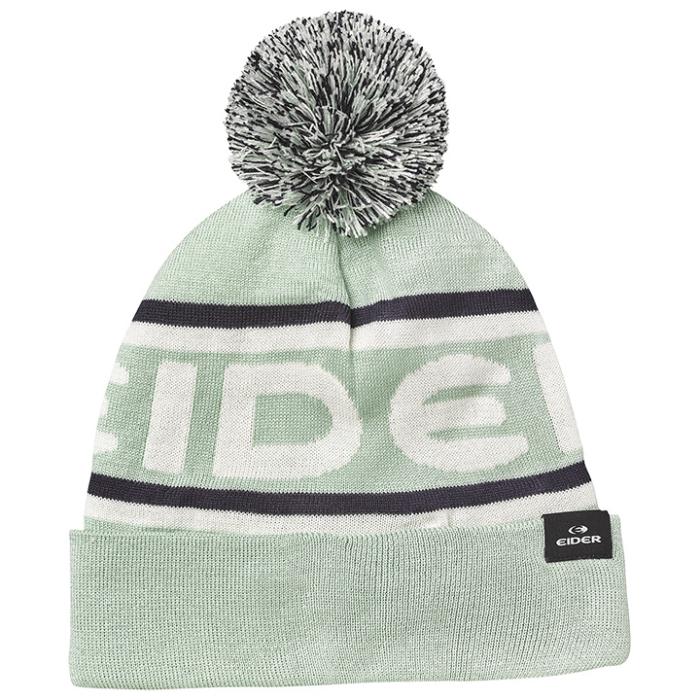 eider Pompon Beanie Aqua Green