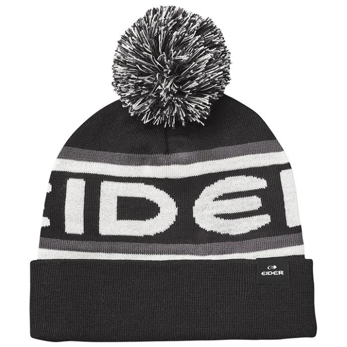 eider Pompon Beanie Black