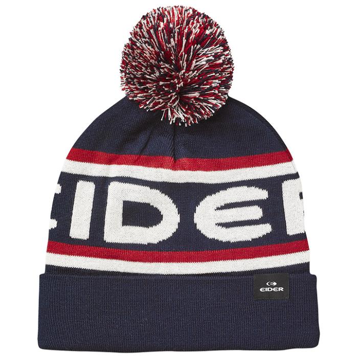 eider Pompon Beanie Navy