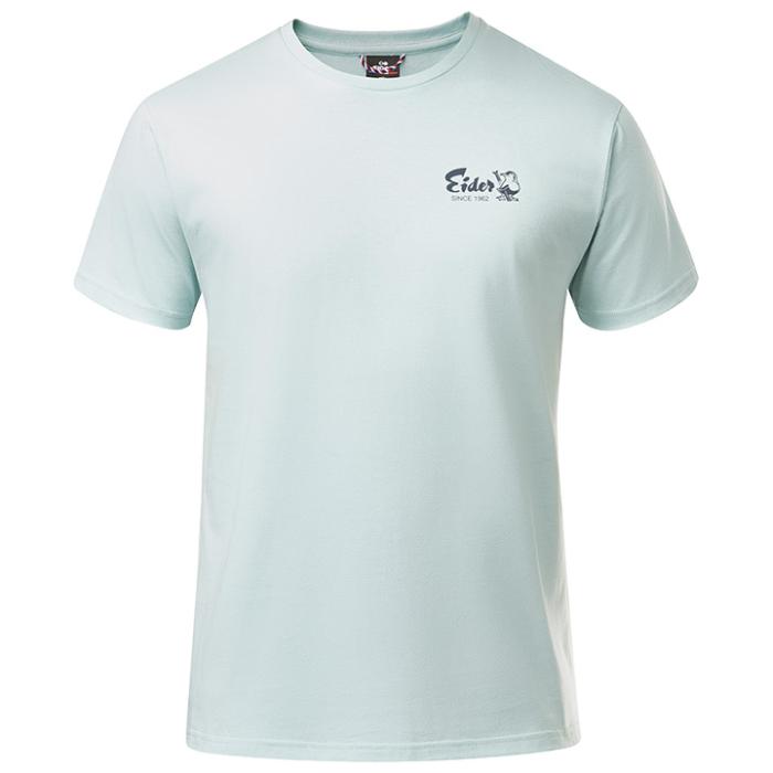 eider Vintage Chest Logo Cotton Tee Aqua Green