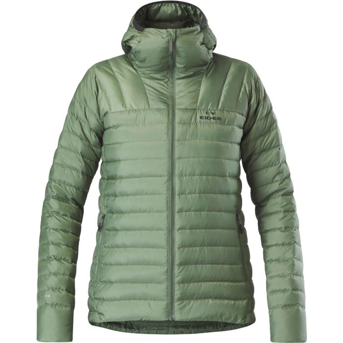 eider W Buet Micro Down Hood Jkt Khaki