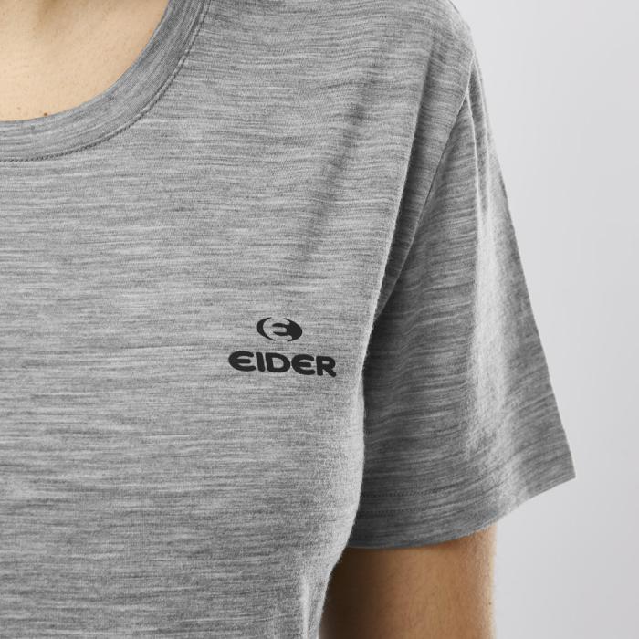 Eider W Merino Path Tech Tee Heather Grey