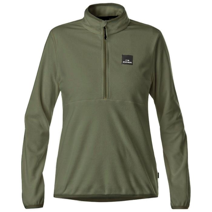eider W Peclet Polartec Fleece Light 1/4 Zip Khaki