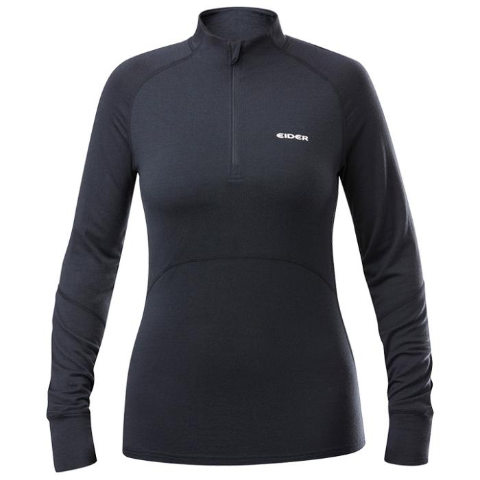 eider W Sarenne Merino Half Zip Black