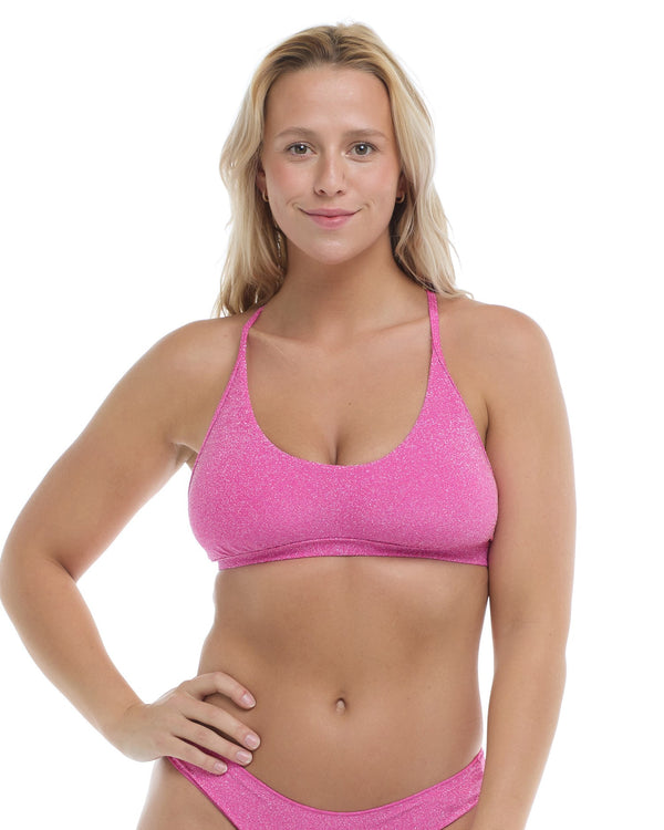 eidon Alexa D DD E & F Cup Top - SPARKLE (Pink)