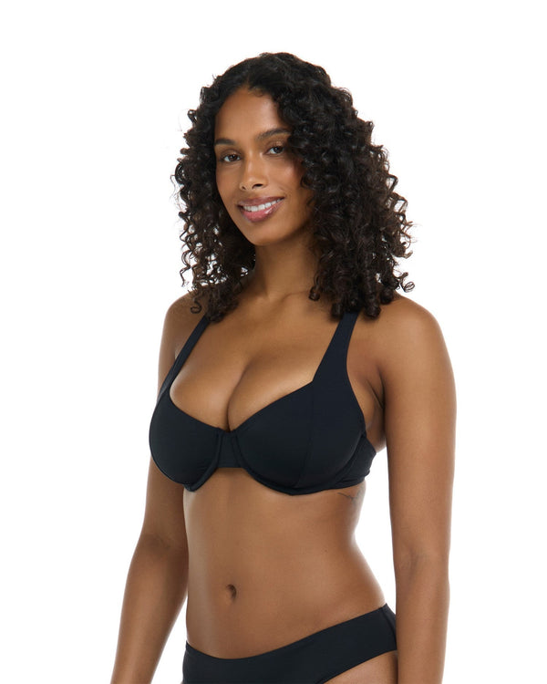 Eidon Maya D DD E & F Cup Top - BLACK LICORICE
