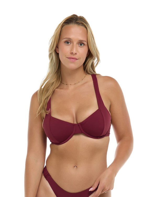 eidon Maya D DD E & F Cup Top - MULBERRY