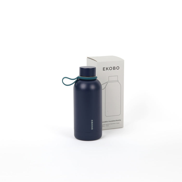 Ekobo Bouteille Isotherme Réutilisable 350 Ml - Midnight Blue