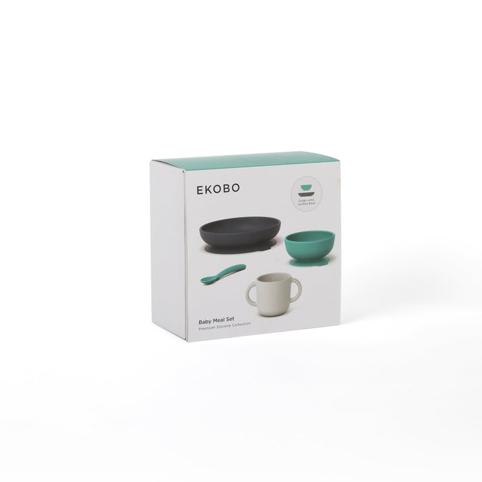 Ekobo Coffret Repas Bébé En Silicone Premium - Lagoon