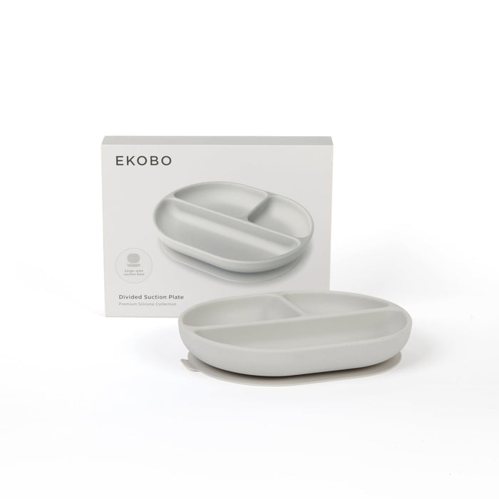 Ekobo Assiette Compartimentée En Silicone - Cloud