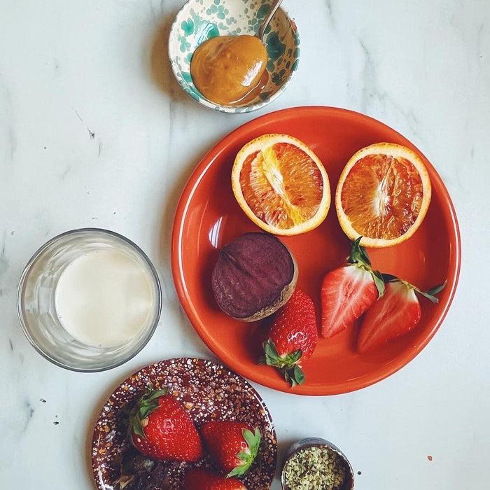 Ekobo Assiette émaillée 21 Cm – Terracotta