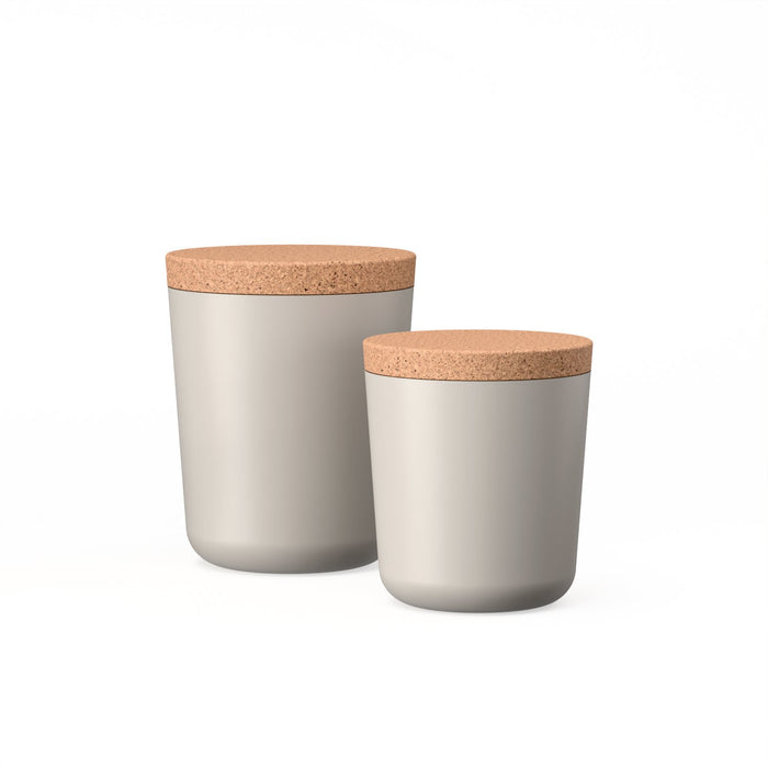 Ekobo Duo De Bocaux De Rangement XL & XXL - Stone