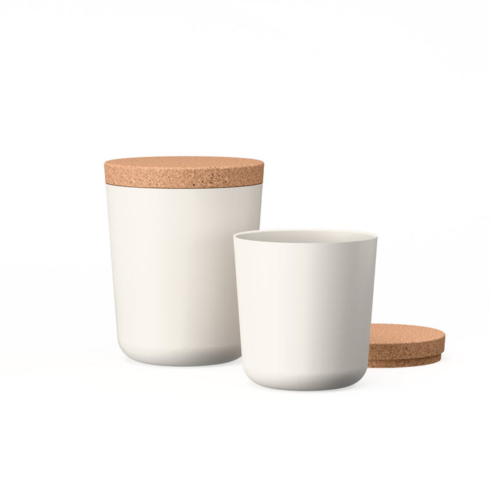 ekobo Duo de Bocaux de Rangement XL & XXL - White