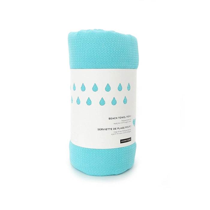 ekobo Serviette de Plage pour 2 - Lagoon