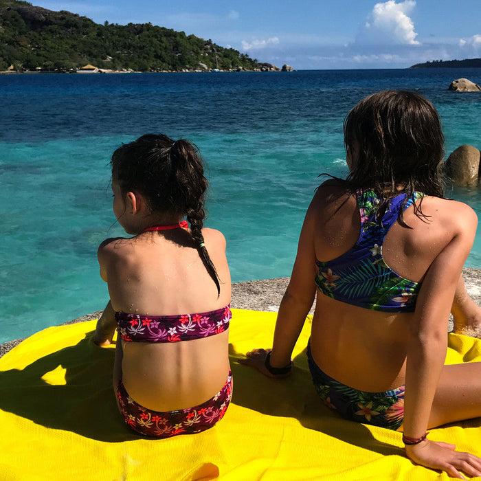 Ekobo Serviette De Plage Pour 2 - Lemon