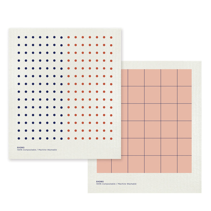 ekobo Set 2 Éponges Compostables - Blocks