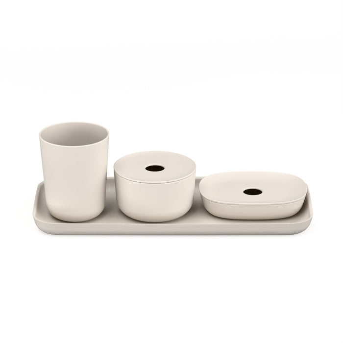 ekobo Set d'accessoires pour Salle de bain - Stone