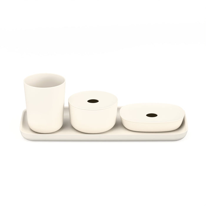 ekobo Set d'accessoires pour Salle de bain - White