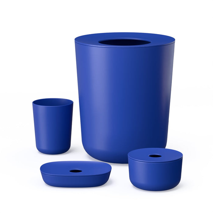 ekobo Set de Salle de Bain 4 Pièces - Royal Blue