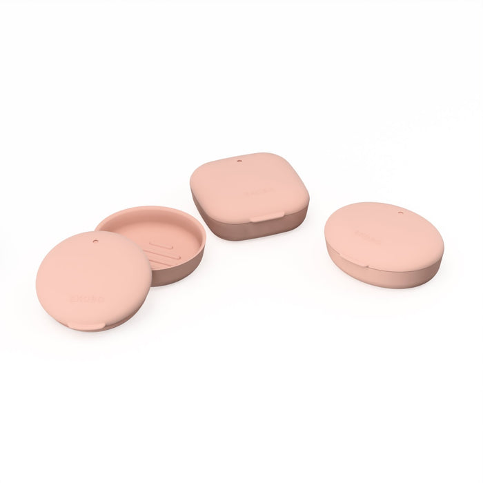 ekobo Trio de Boîtes à savon de voyage - Blush
