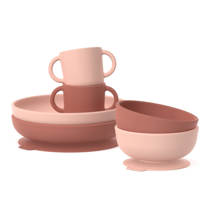 ekobo Kit d'accessoires repas pour bébé - Blush & Terracotta