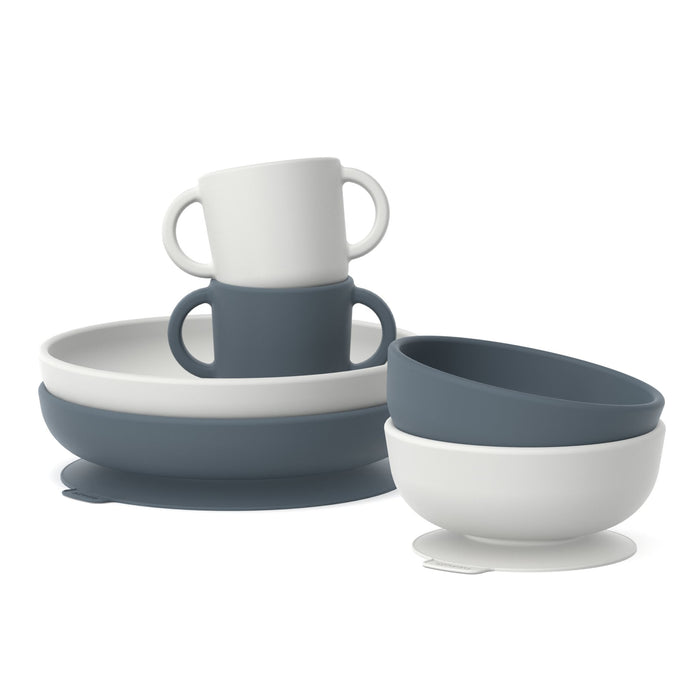 ekobo Kit d'accessoires repas pour bébé - Cloud & Storm