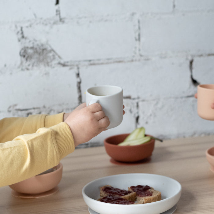 Ekobo Set 2 Tasses D'apprentissage En Silicone - Cloud / Storm