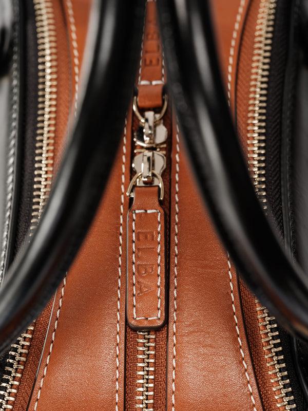 Elba Concept Black Brown Bowling Bag