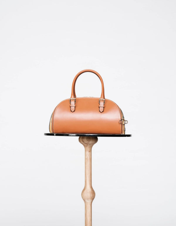 Elba Concept Brown Yellow Bowling Bag