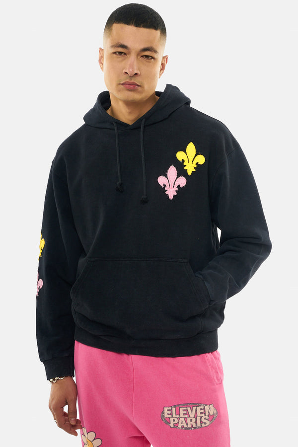 Eleven Paris Poncho Noir Délavé