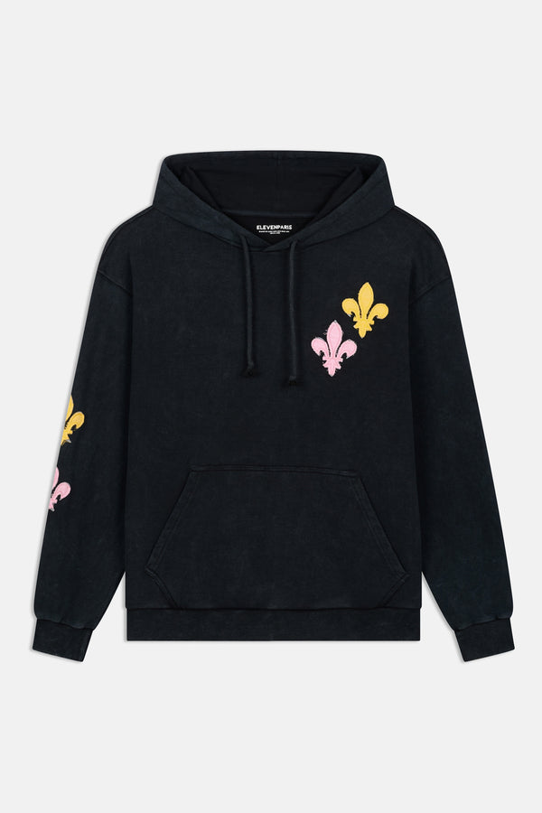 Eleven Paris Poncho Noir Délavé