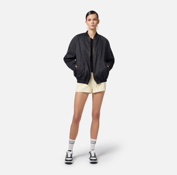 Elisabetta Franchi Blouson En Tissu Technique Jacquard