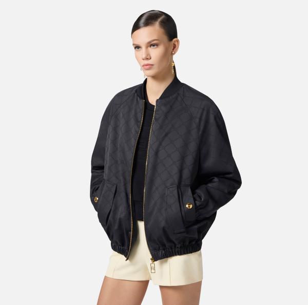 Elisabetta Franchi Blouson En Tissu Technique Jacquard