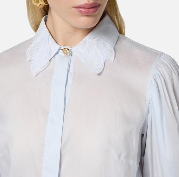 Elisabetta Franchi Chemise En Mousseline Aux Manches à Volant