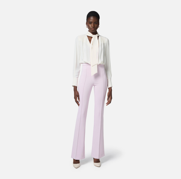 Elisabetta Franchi Combinaison En Georgette Et Crêpe Avec Piping