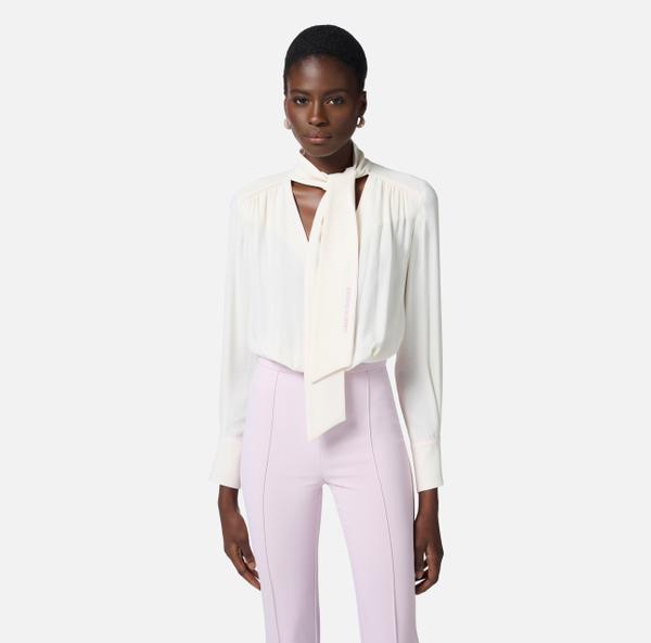 Elisabetta Franchi Combinaison En Georgette Et Crêpe Avec Piping