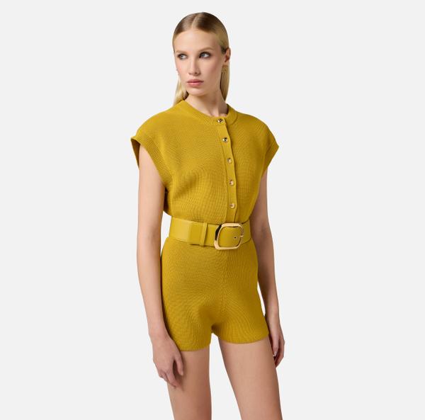 Elisabetta Franchi Combinaison En Viscose Avec Ceinture